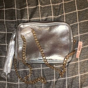 Victorias Secret Silver & Gold Purse.